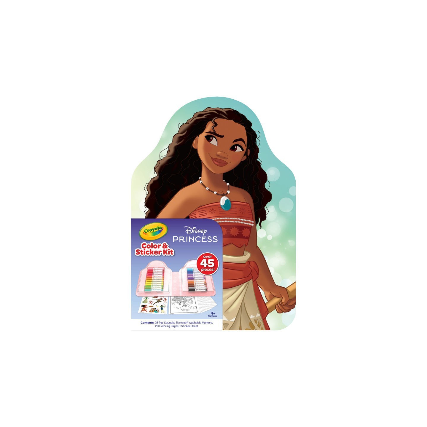 Crayola® Disney Princess Color & Activity Set, 20 Coloring Book Pages & Stickers