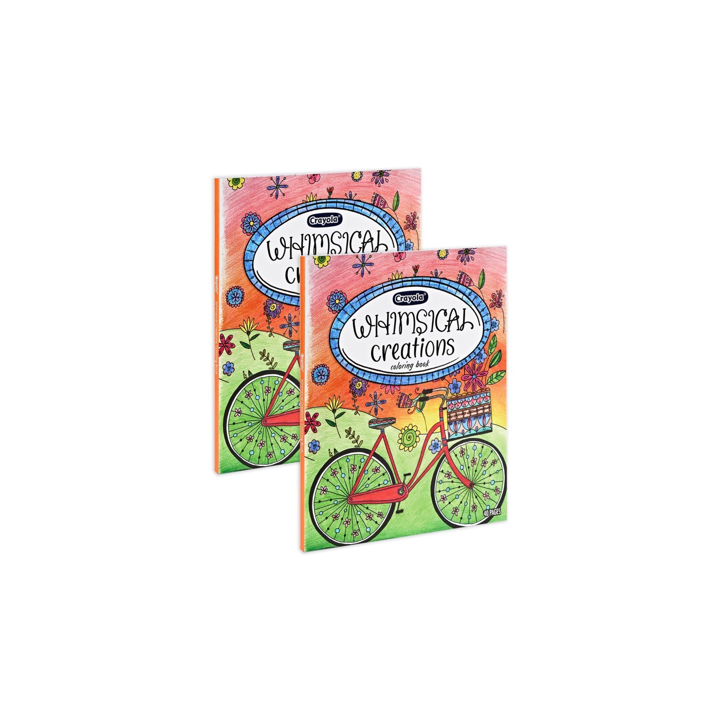 Crayola® Whimsical Creations Coloring Book for Adults, Adult Coloring Pages, 40 Pages, Pack of 2