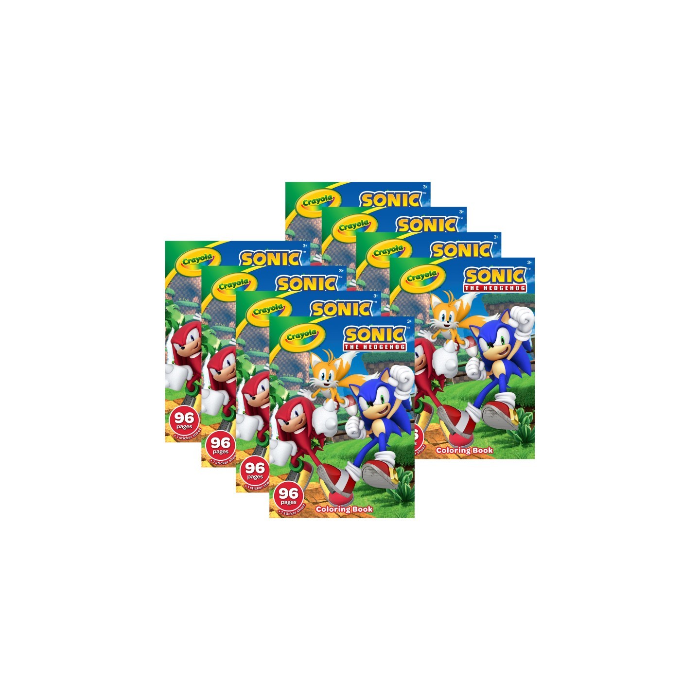 Crayola® Sonic the Hedgehog Coloring Book, 96 Coloring Pages, Pack of 8