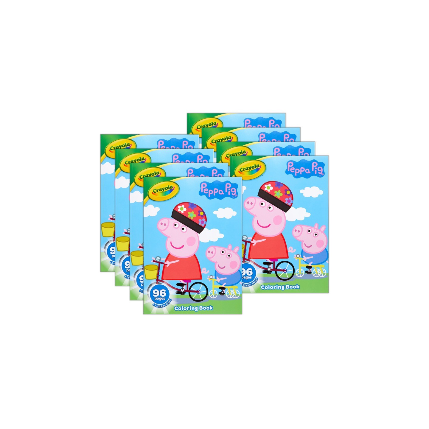 Crayola® Coloring Book, Peppa Pig, 96 Pages, Pack of 8