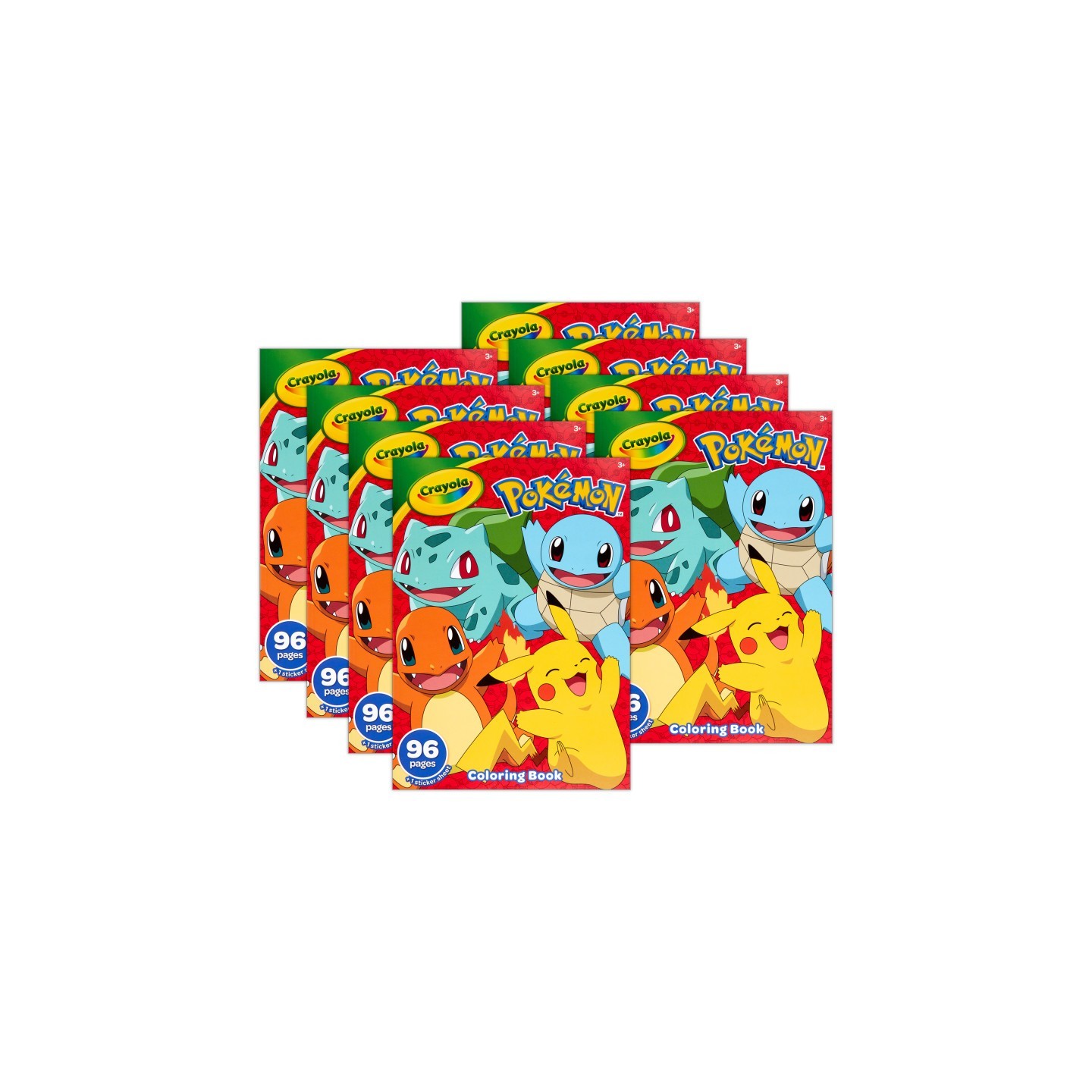 Crayola® Coloring Book, Pokemon, 96 Pages, Pack of 8