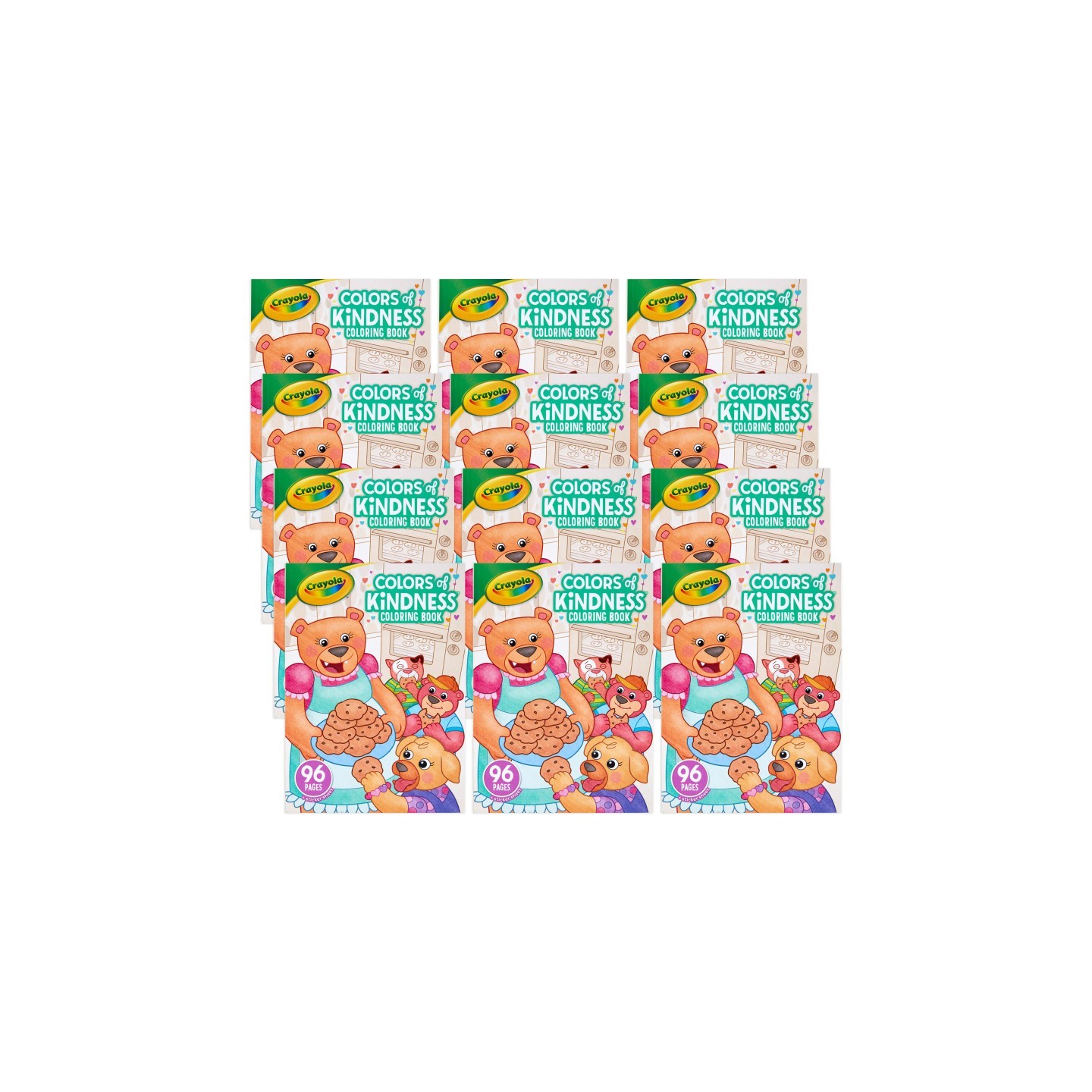 Crayola® Colors of Kindness Coloring Book, 96 Pages, Pack of 12