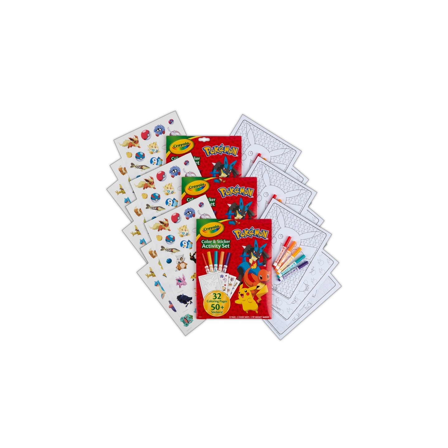 Crayola® Color & Sticker Activity Set, Pokemon, 3 Sets