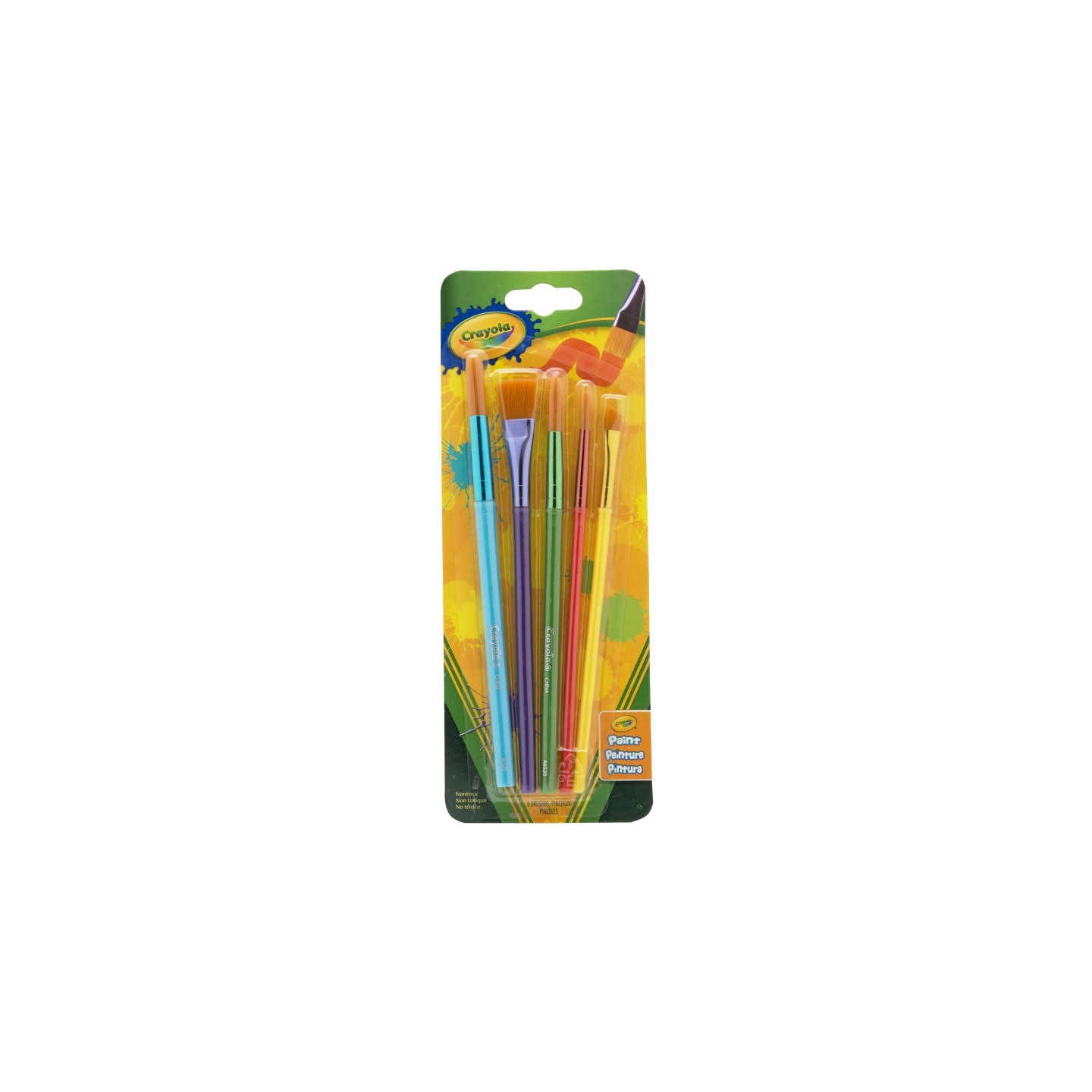 Crayola® Arts & Crafts Brushes, 5 Count