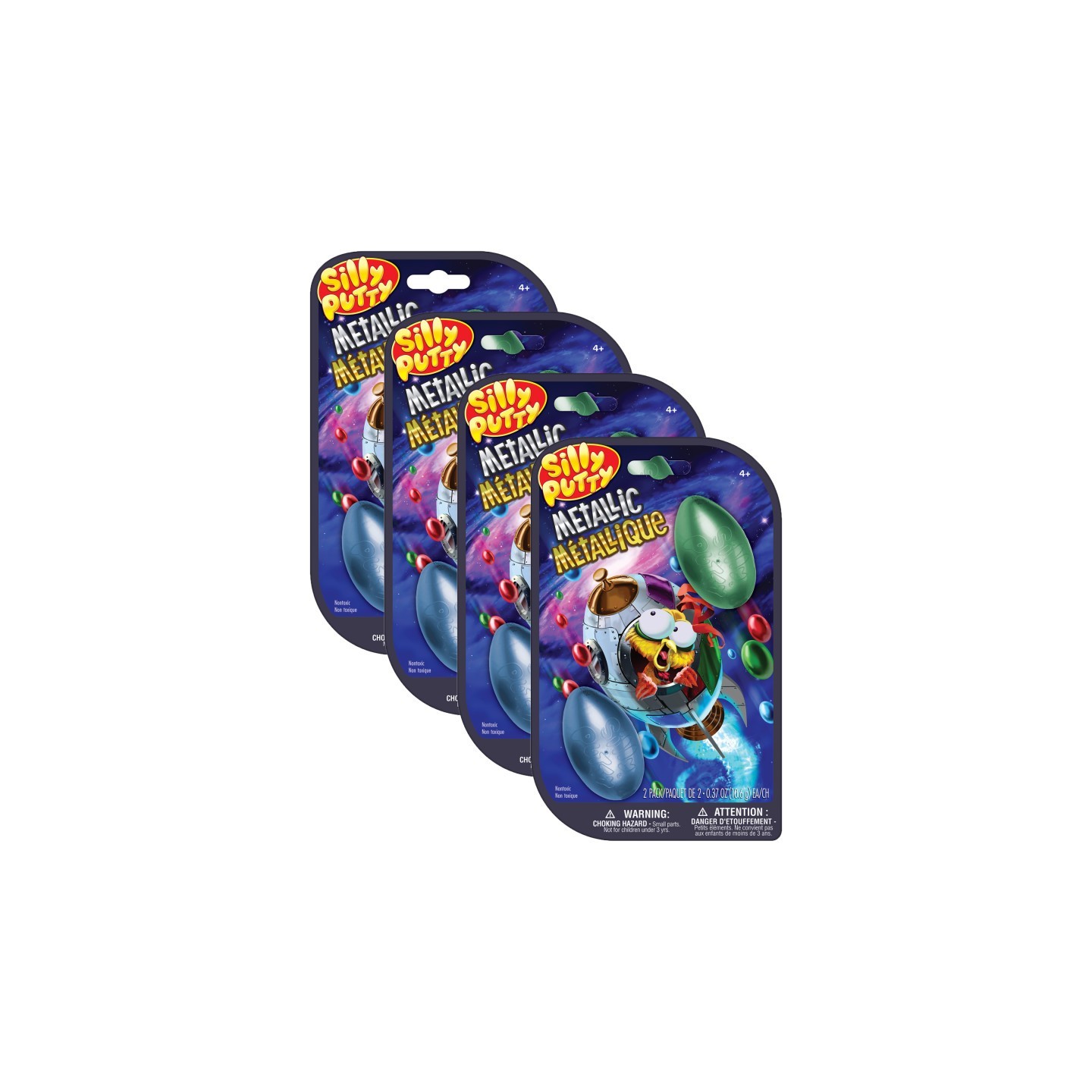 Crayola® Silly Putty Metallic Eggs, Assorted, 2 Per Pack, 4 Packs