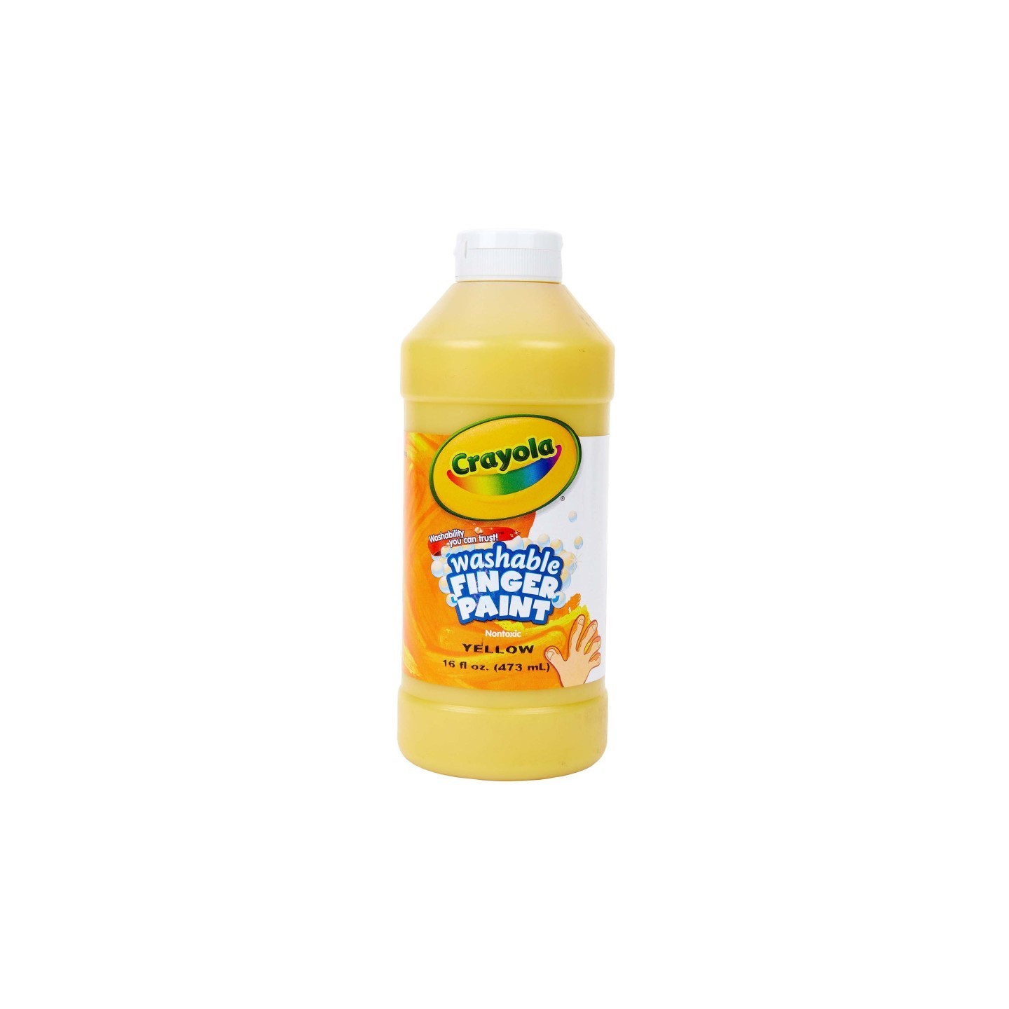 Crayola® Washable Finger Paint, Yellow, 16 oz