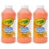 Crayola® Washable Finger Paint, Orange, 16 oz, Pack of 3