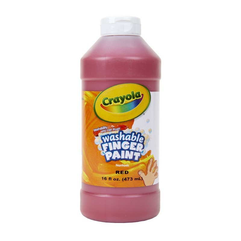 Crayola® Washable Finger Paint, Red, 16 oz