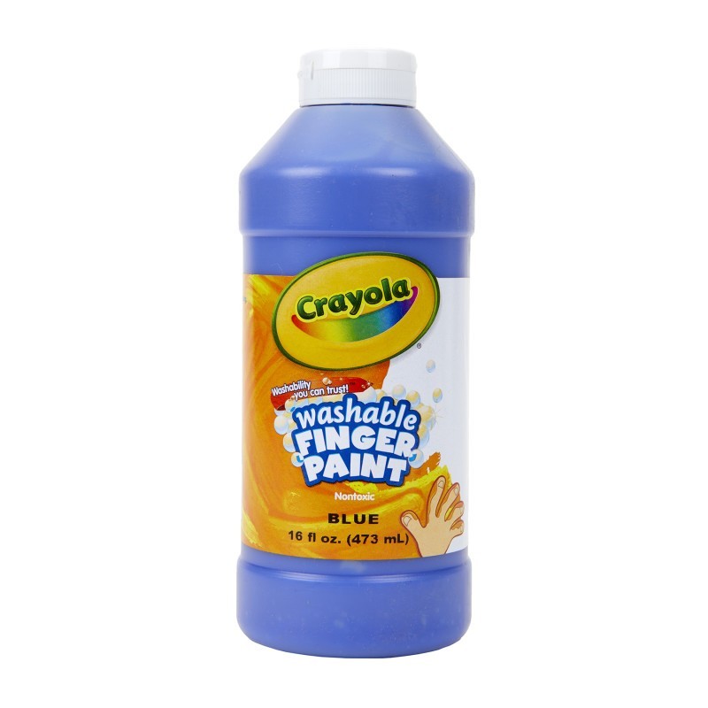 Crayola® Washable Finger Paint, Blue, 16 oz