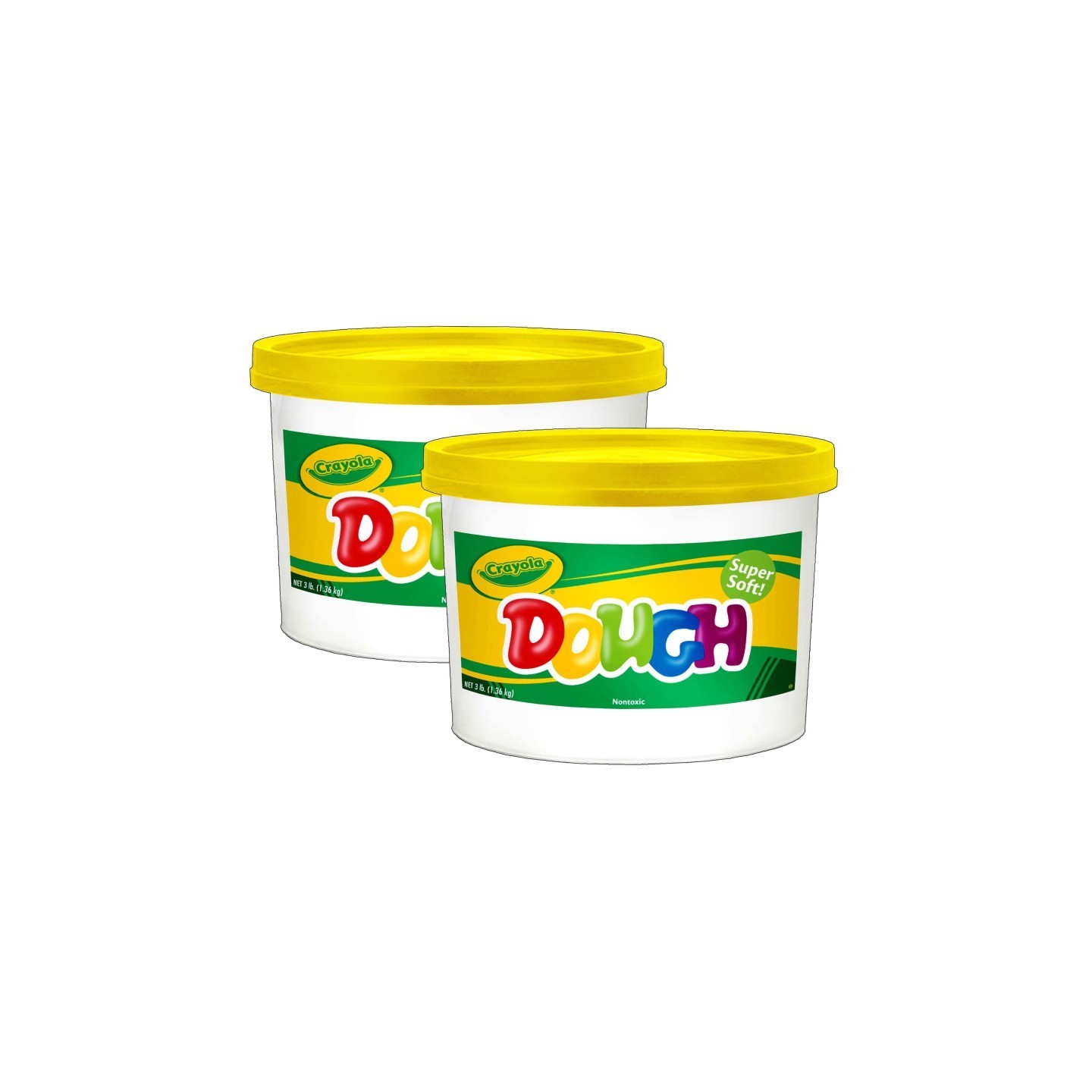 Crayola® Dough, 3lb Resealable Bucket, Yellow, Pack of 2