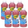 Crayola® Washable Paint, Red, 16 oz. Bottles, Pack of 6