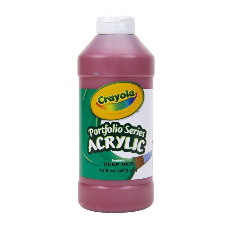 Crayola® Portfolio Series Acrylic Paint, 16 oz., Deep Red
