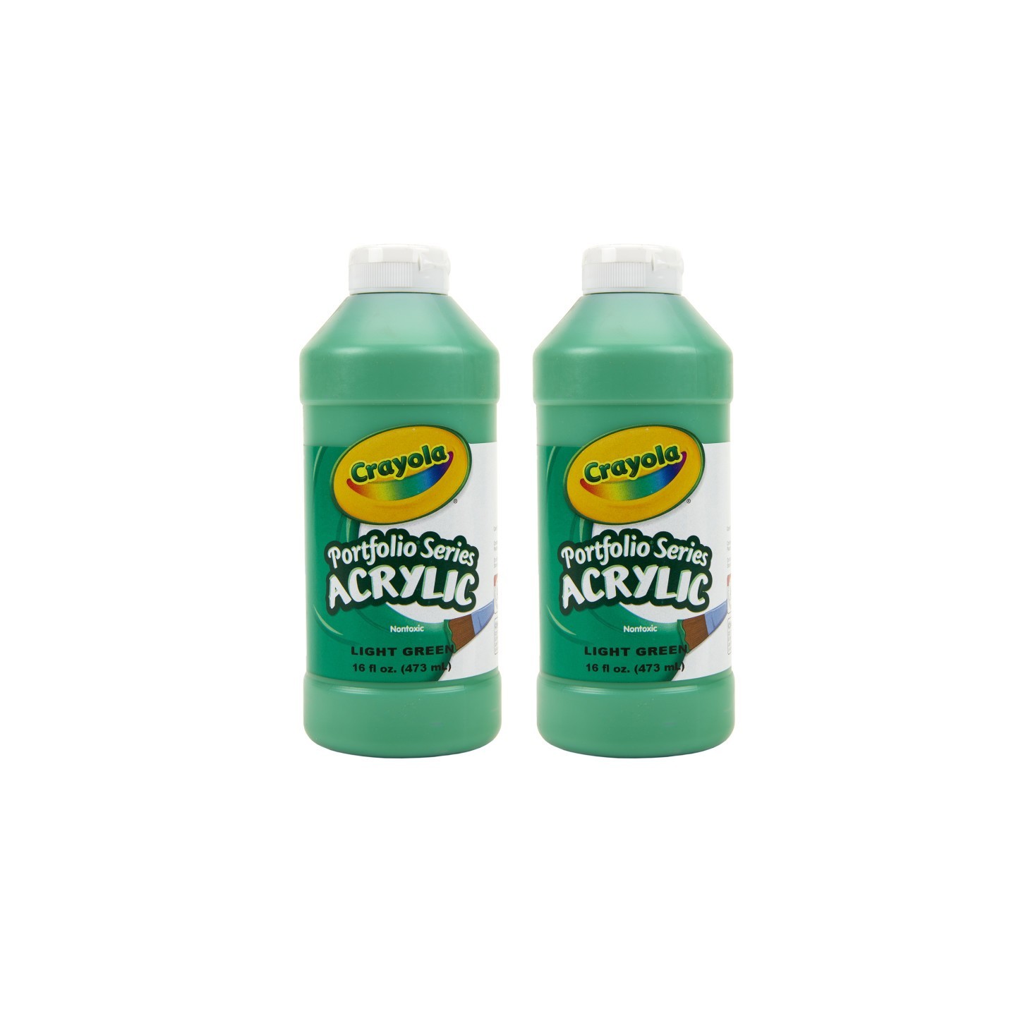 Crayola® Portfolio Series Acrylic Paint, 16 oz., Light Green, Pack of 2