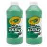 Crayola® Portfolio Series Acrylic Paint, 16 oz., Light Green, Pack of 2