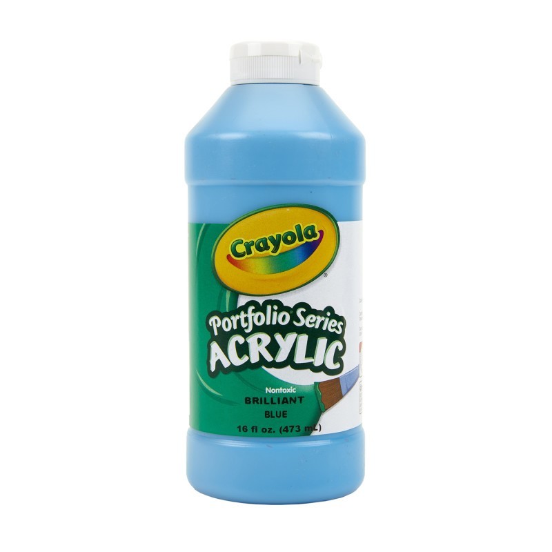 Crayola® Portfolio Series Acrylic Paint, 16 oz., Brilliant Blue