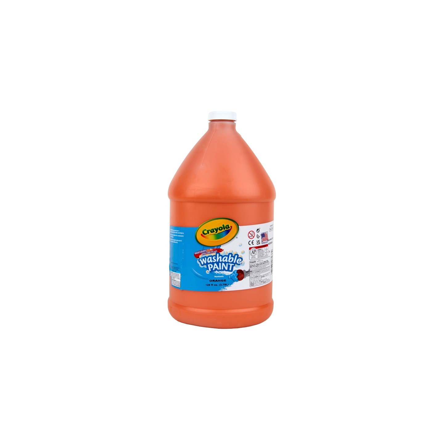Crayola® Washable Paint, Orange, Gallon