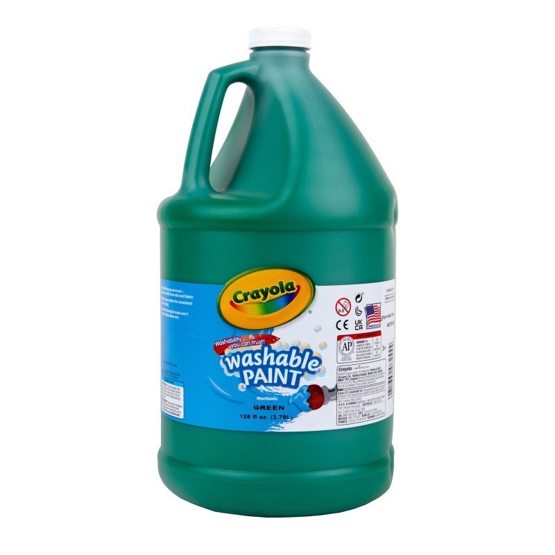 Crayola® Washable Paint, Green, Gallon