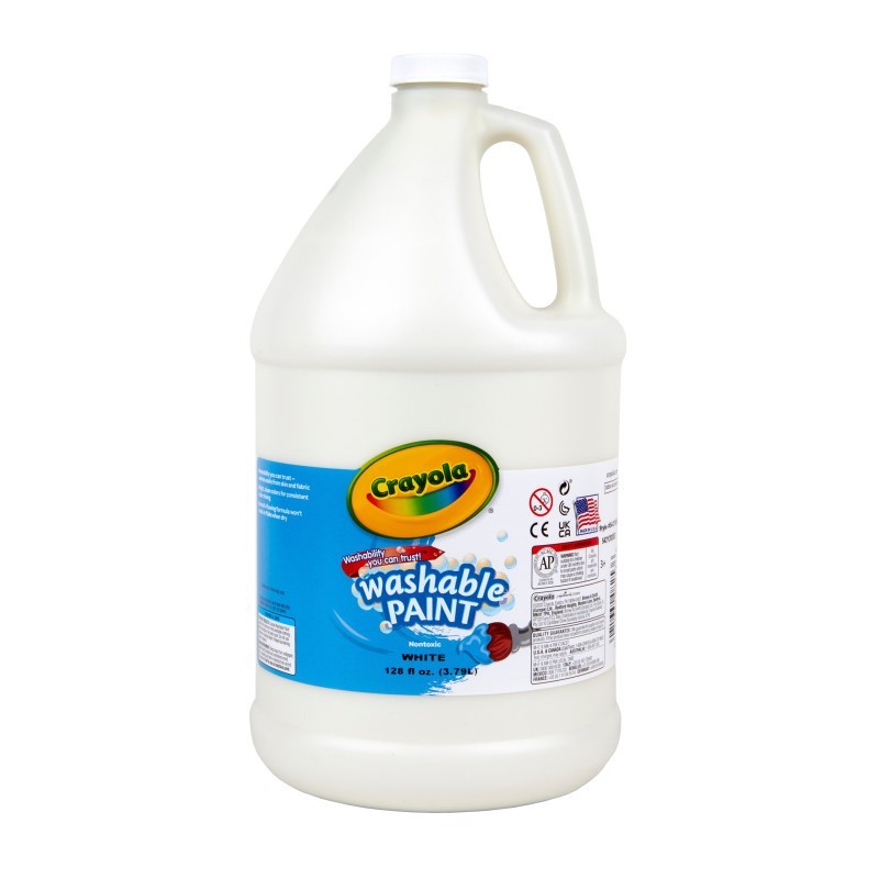 Crayola® Washable Paint, White, Gallon