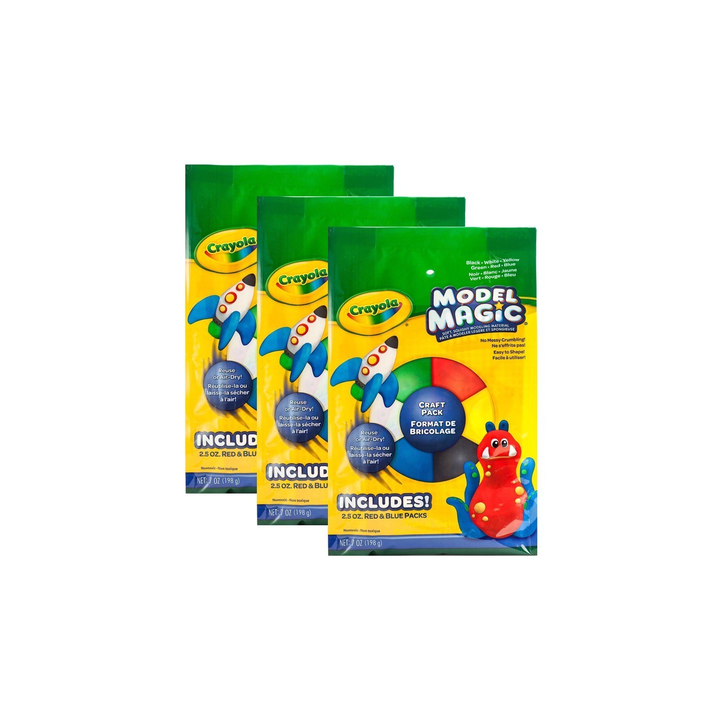 Crayola® Model Magic Craft Pack, 6 Colors Per Pack, 3 Packs