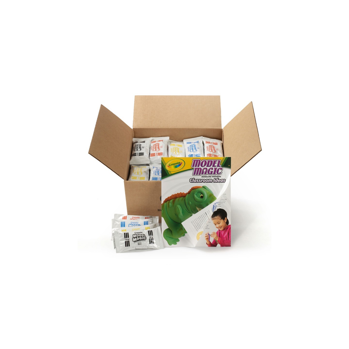 Crayola® Model Magic® Modeling Material Primary Colors Classpack®, Assorted Colors, 1 oz, Pack of 75