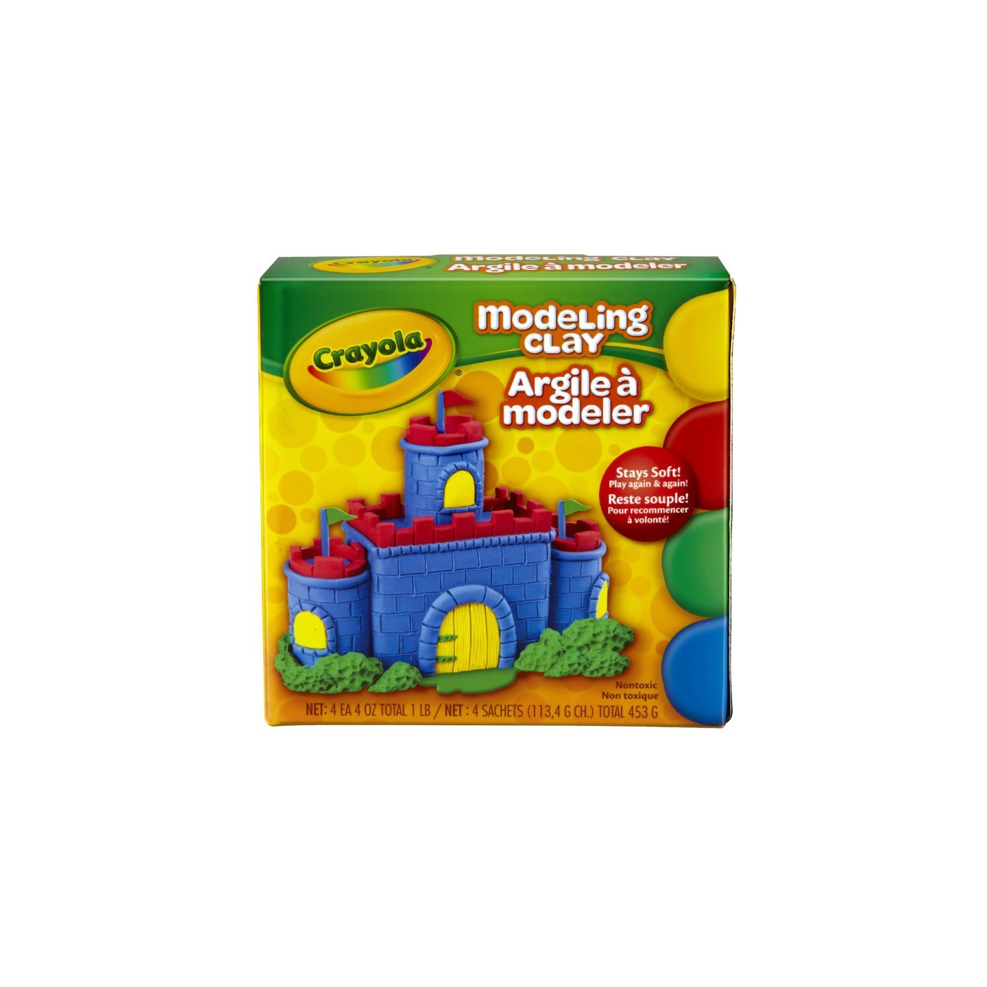 Crayola® Modeling Clay, 4 Colors, 1 Pound