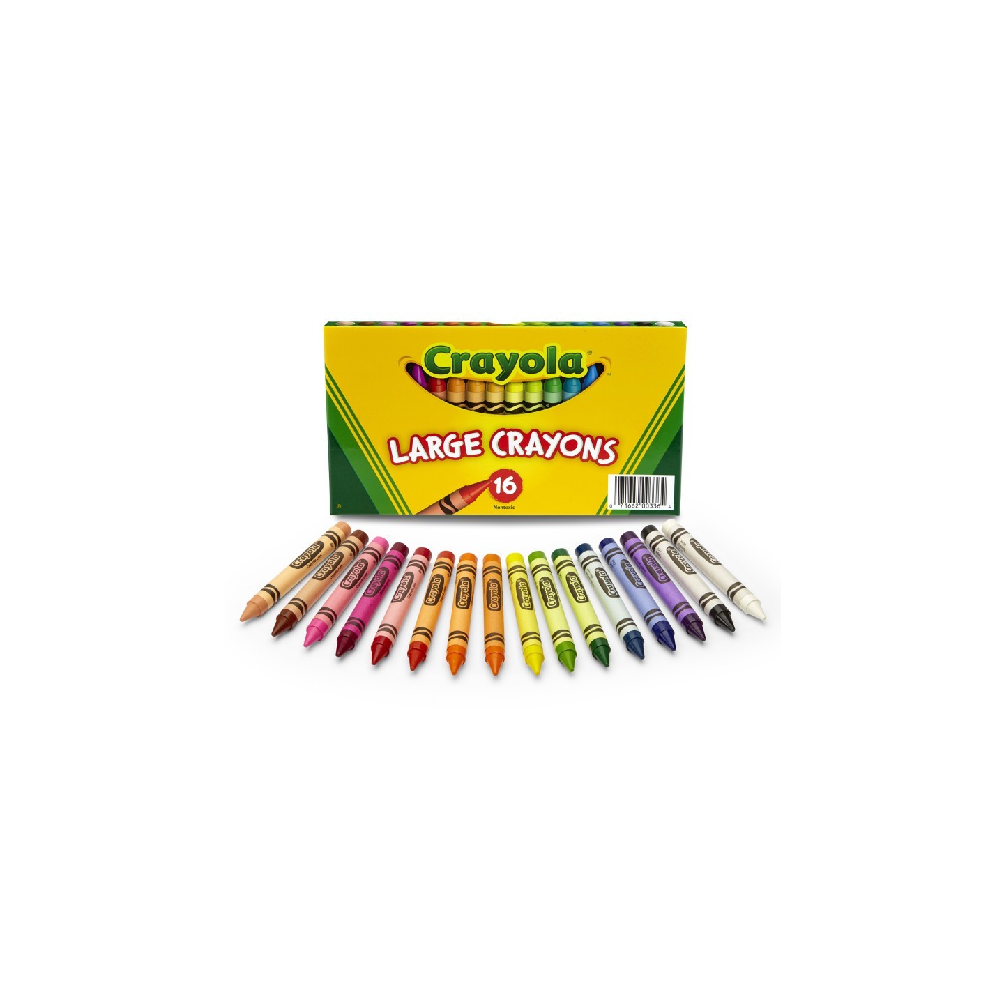 Crayola® Large Crayons, Classic Colors, 16 Count