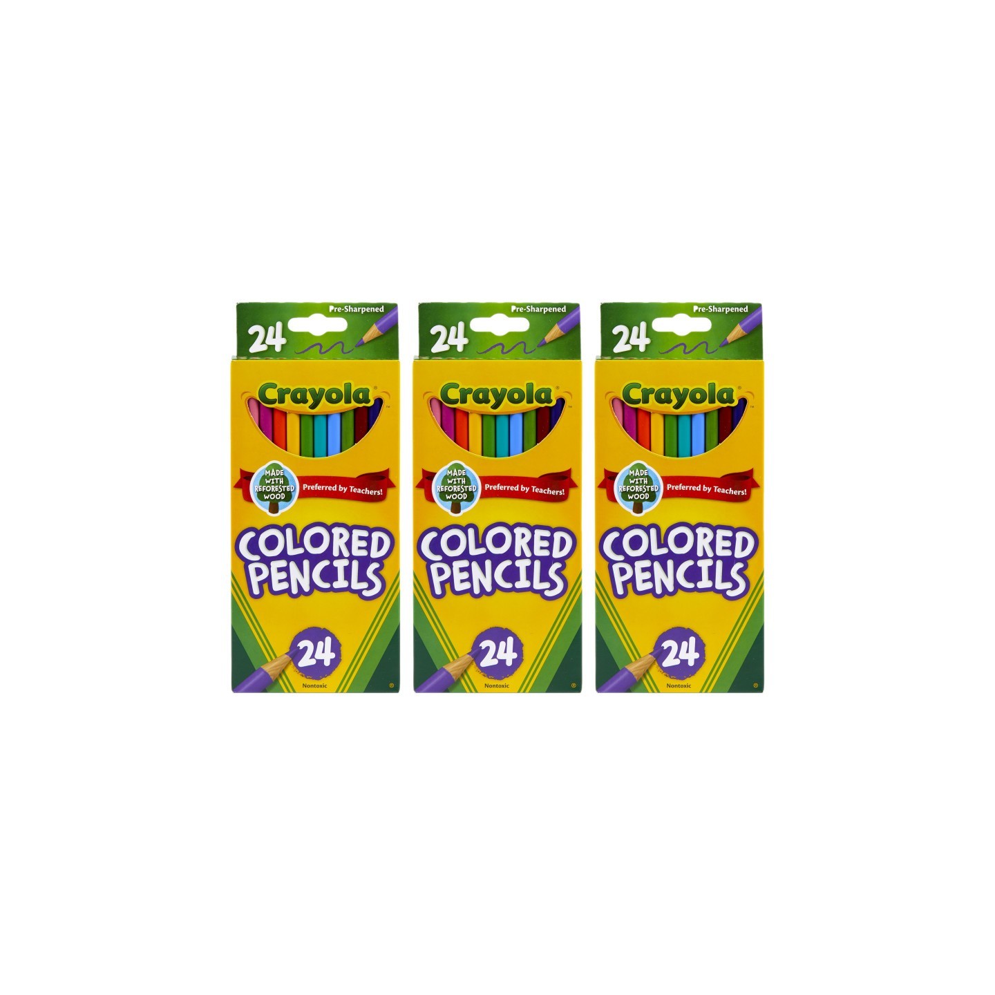 Crayola® Colored Pencils, 24 Per Box, 3 Boxes