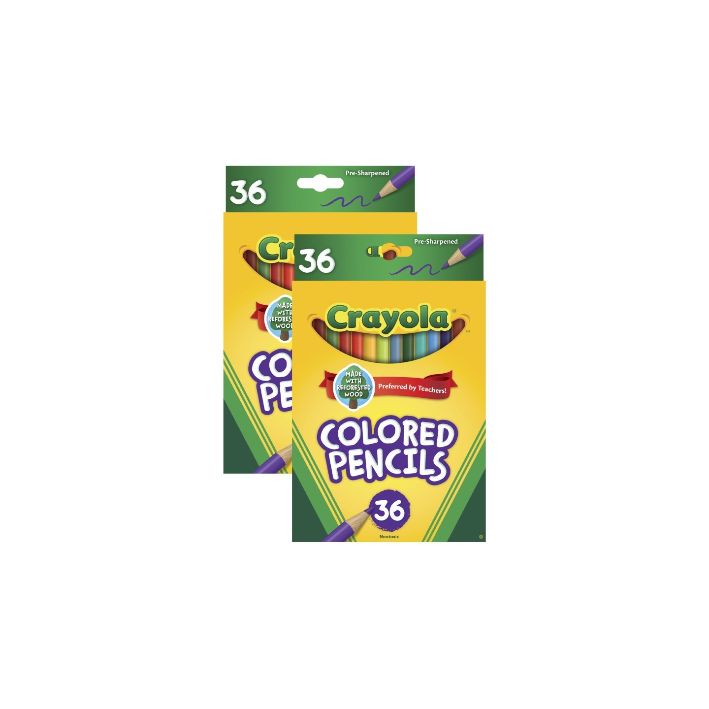Crayola® Colored Pencils, 36 Per Pack, 2 Packs