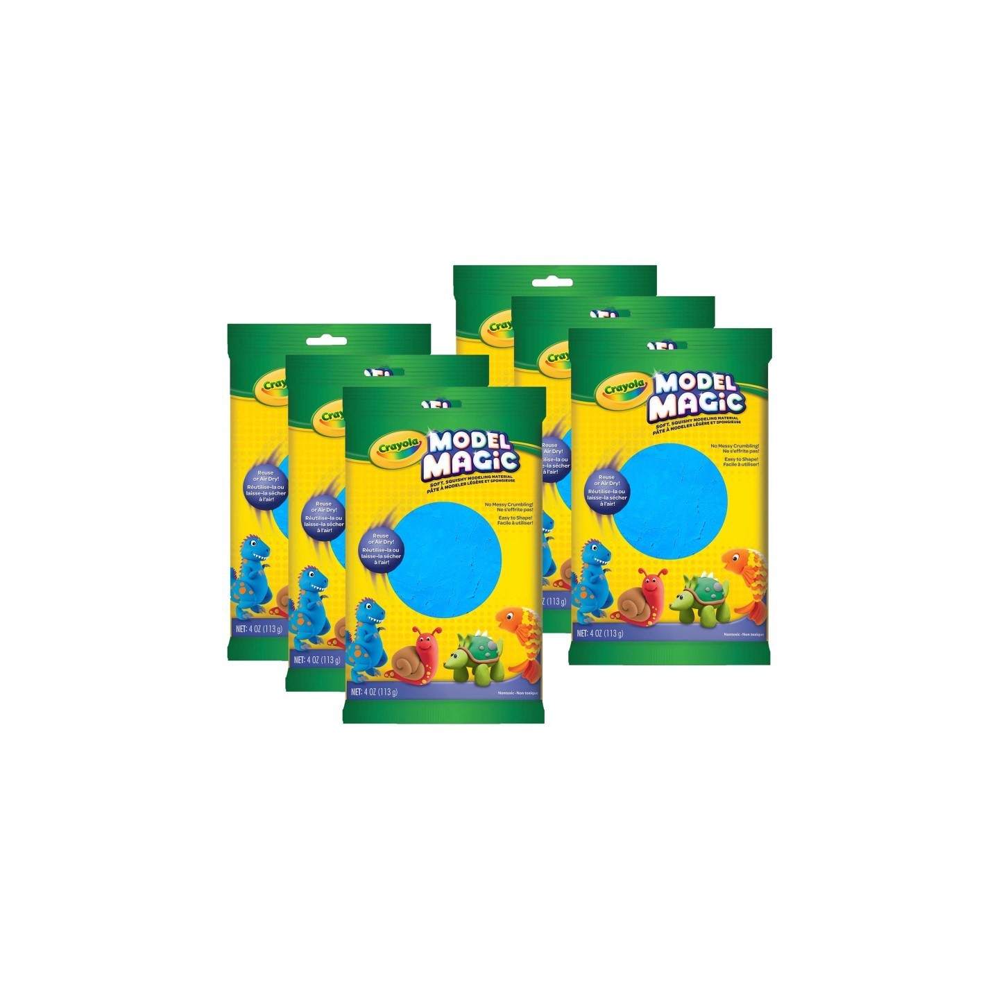 Crayola® Model Magic® Modeling Compound, Blue, 4 oz. Per Pack, 6 Packs