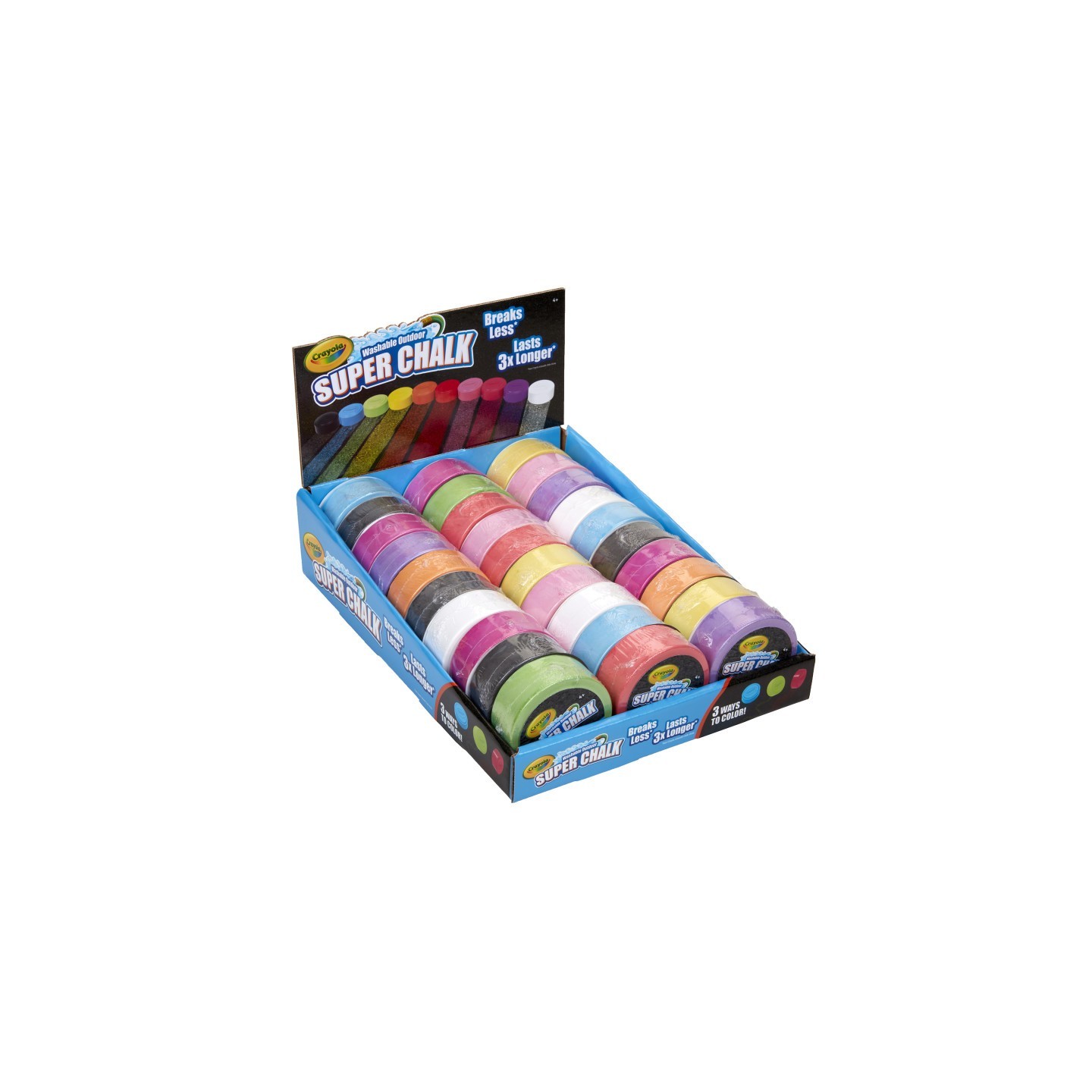 Crayola® Washable Outdoor Super Chalk Tray, 30 Count