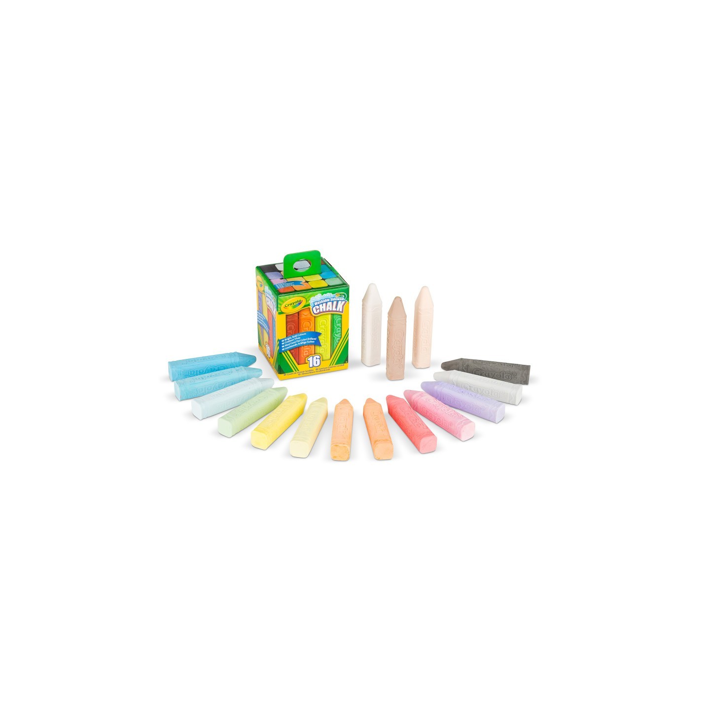 Crayola® Washable Sidewalk Chalk, Pack of 16