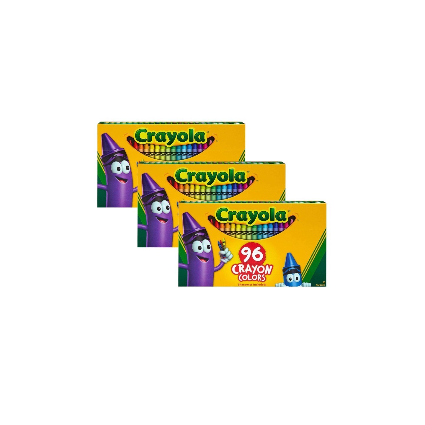Crayola® Crayons, 96 Per Box, 3 Boxes