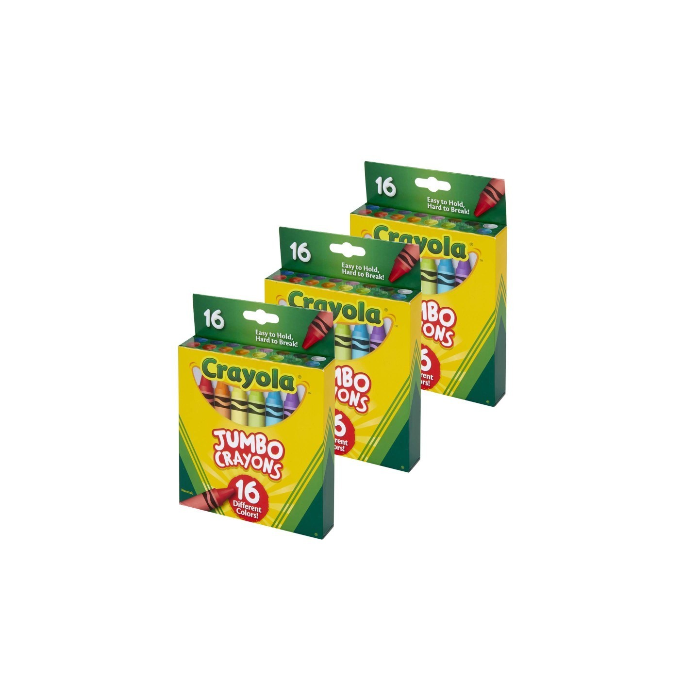 Crayola® Jumbo Crayons, 16 Per Pack, 3 Packs
