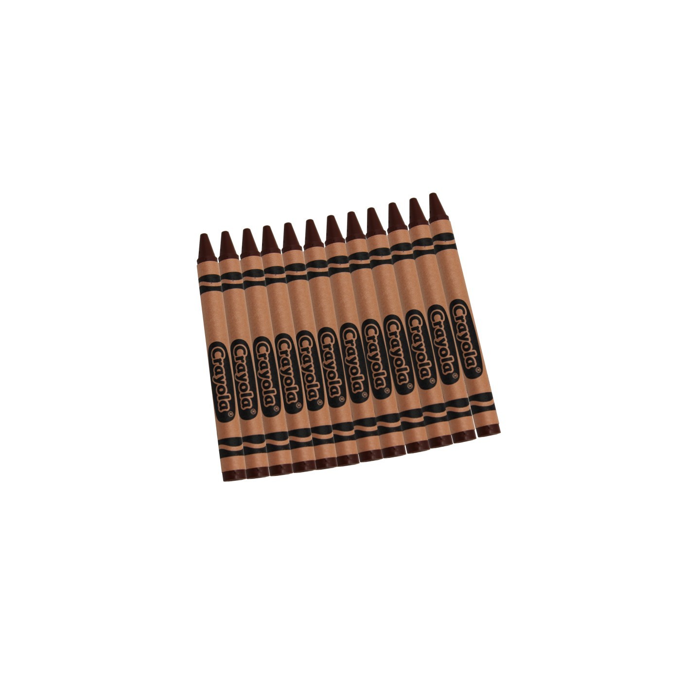 Crayola® Single Color Bulk Crayons, Regular Size, Brown, 12 Count