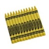 Crayola® Single Color Bulk Crayons, Regular Size, Yellow, 12 Count