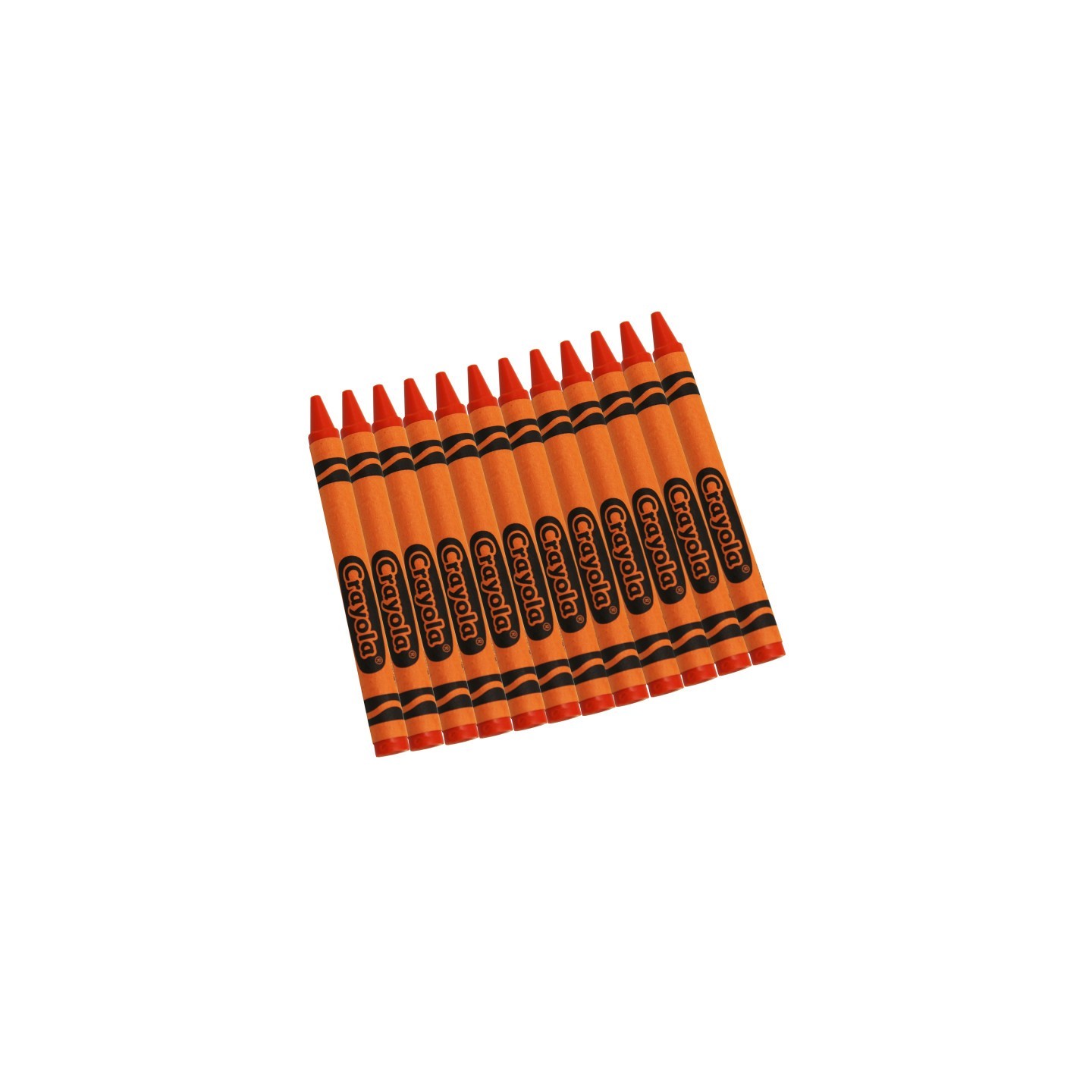 Crayola® Single Color Bulk Crayons, Regular Size, Orange, 12 Count