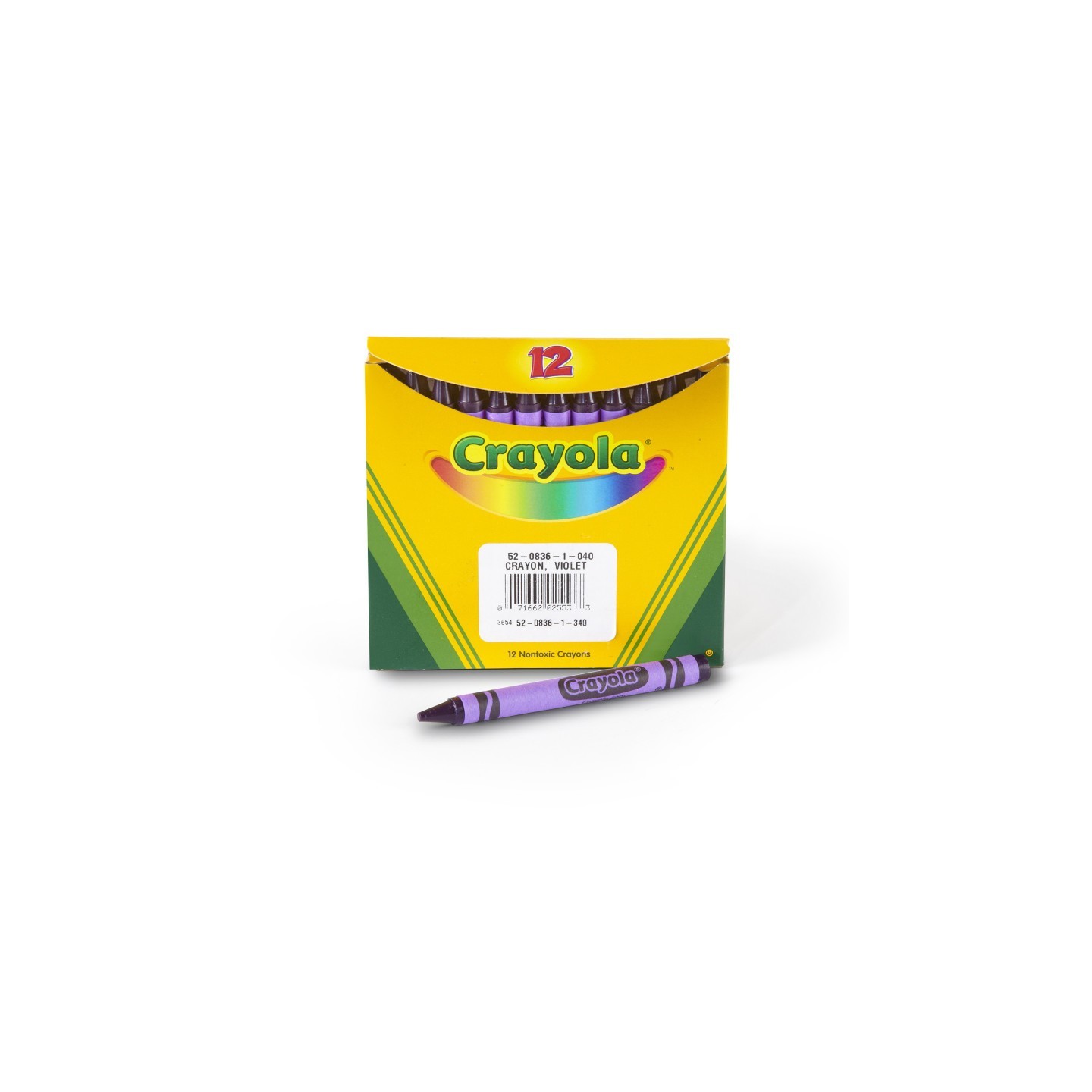 Crayola® Single Color Bulk Crayons, Regular Size, Violet, 12 Count