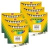 Crayola® Single Color Bulk Crayons, Regular Size, White, 12 Per Pack, 6 Packs