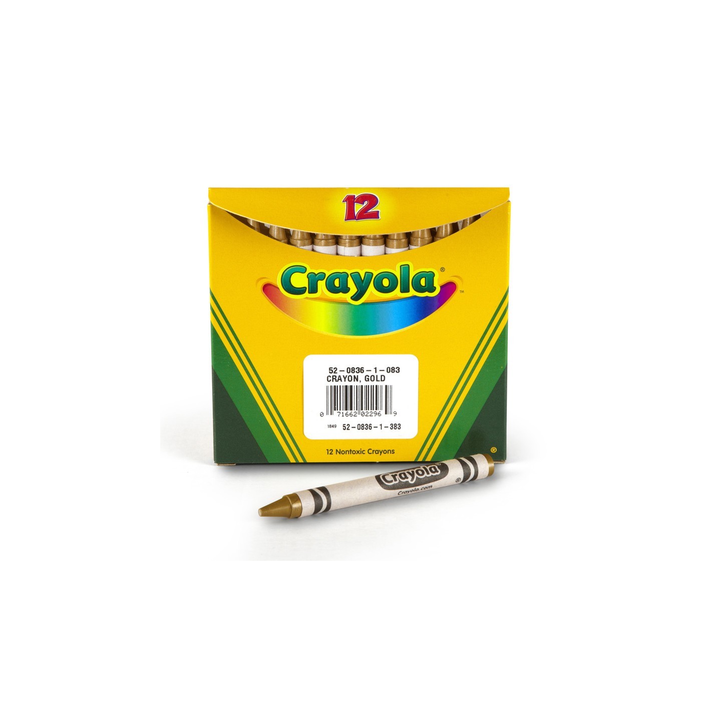 Crayola® Single Color Bulk Crayons, Regular Size, Gold, 12 Count
