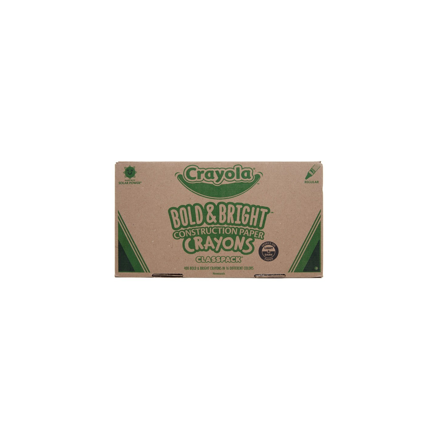 Crayola® Construction Paper™ Crayon Classpack®, Regular Size, 16 Colors, 400 Count