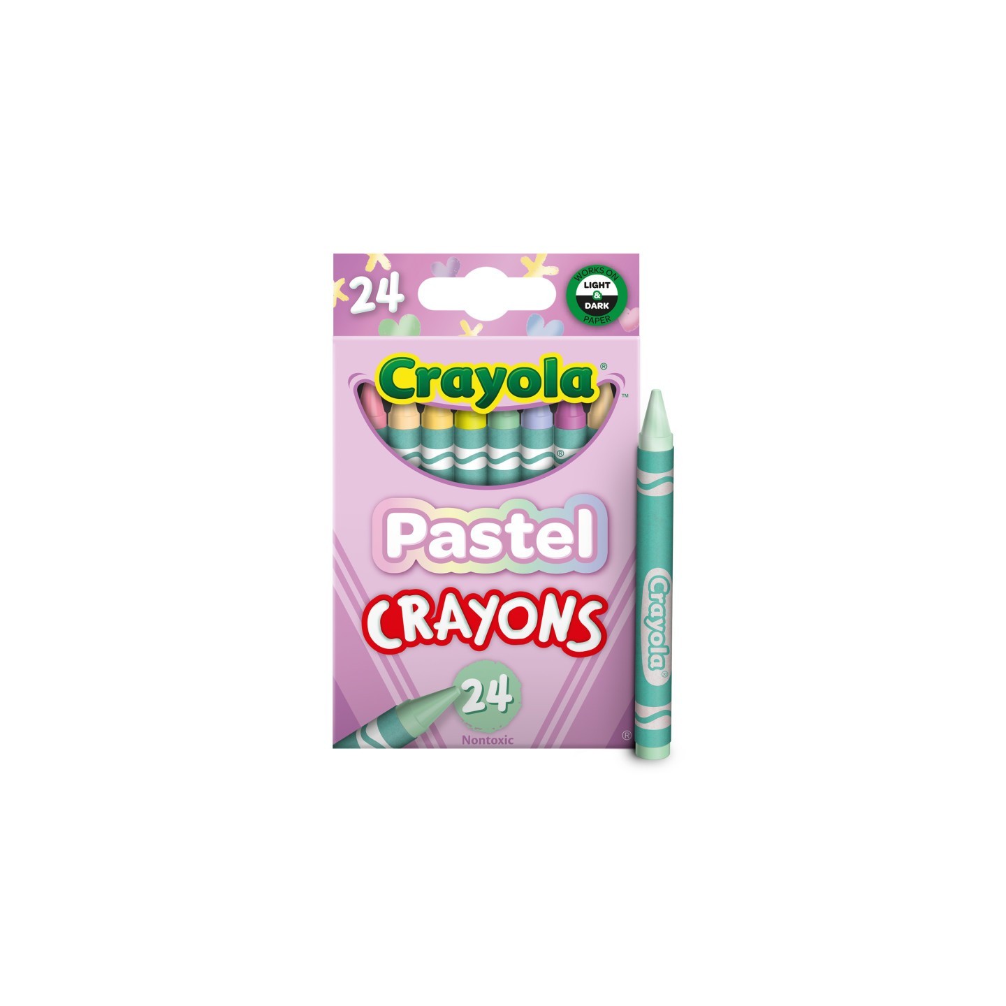 Crayola® Pastel Crayons, 24 Colors