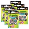 Crayola® Neon Crayons, 24 Per Pack, 6 Packs