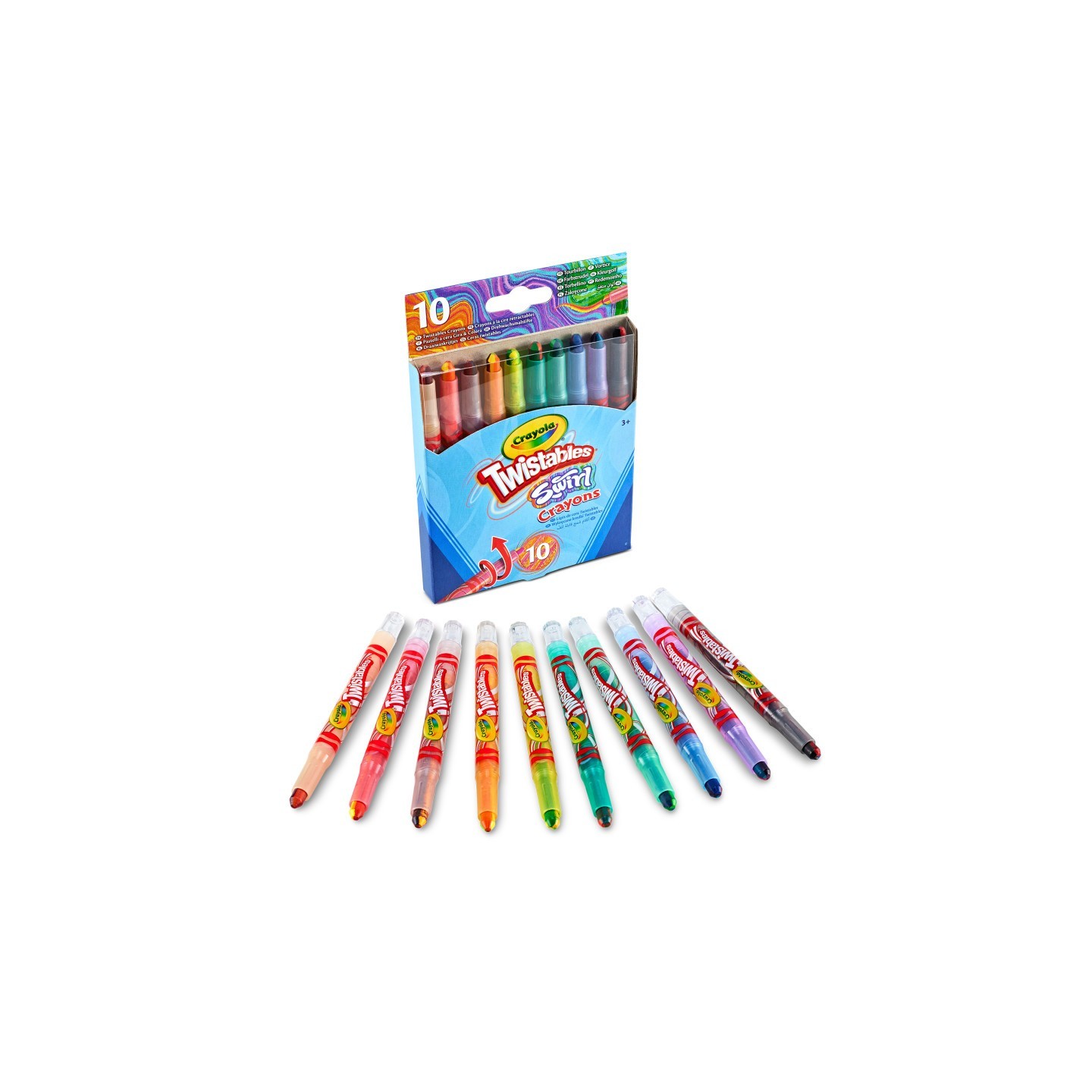 Crayola® SWIRL Mini Twistable Crayons, 10 Count