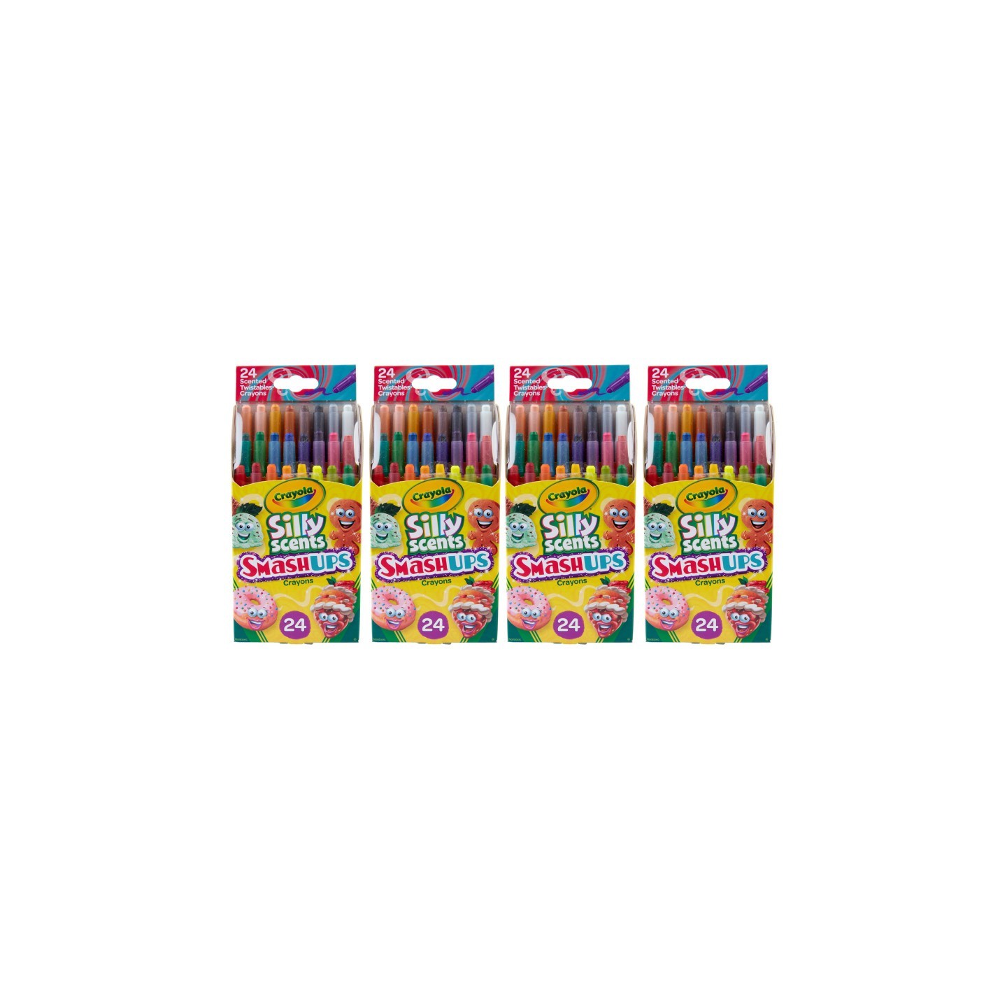 Crayola® Silly Scents™ Smash Ups Mini Twistables Scented Crayons, 24 Per Pack, 4 Packs