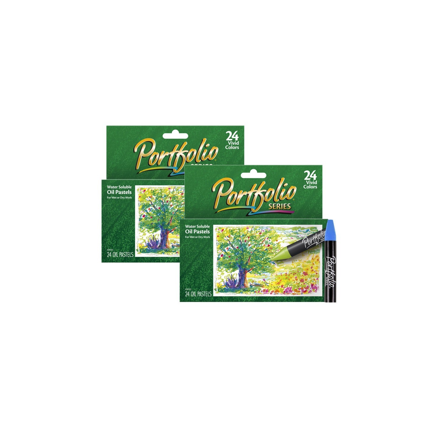 Crayola® Portfolio Series Oil Pastels 24 Per Box, 2 Boxes