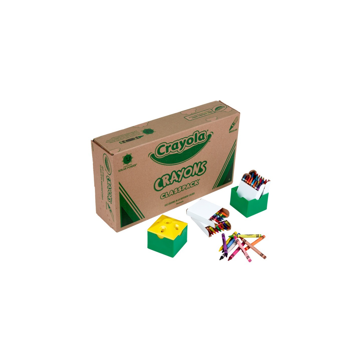Crayola® Crayon Classpack®, Reg Size, 64 Colors, Pack of 832