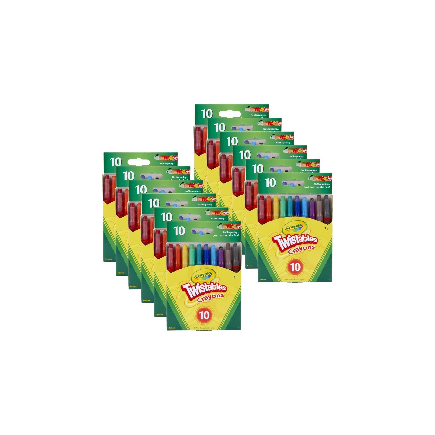 Crayola® Mini Twistables Crayons, 10 Per Pack, 12 Packs