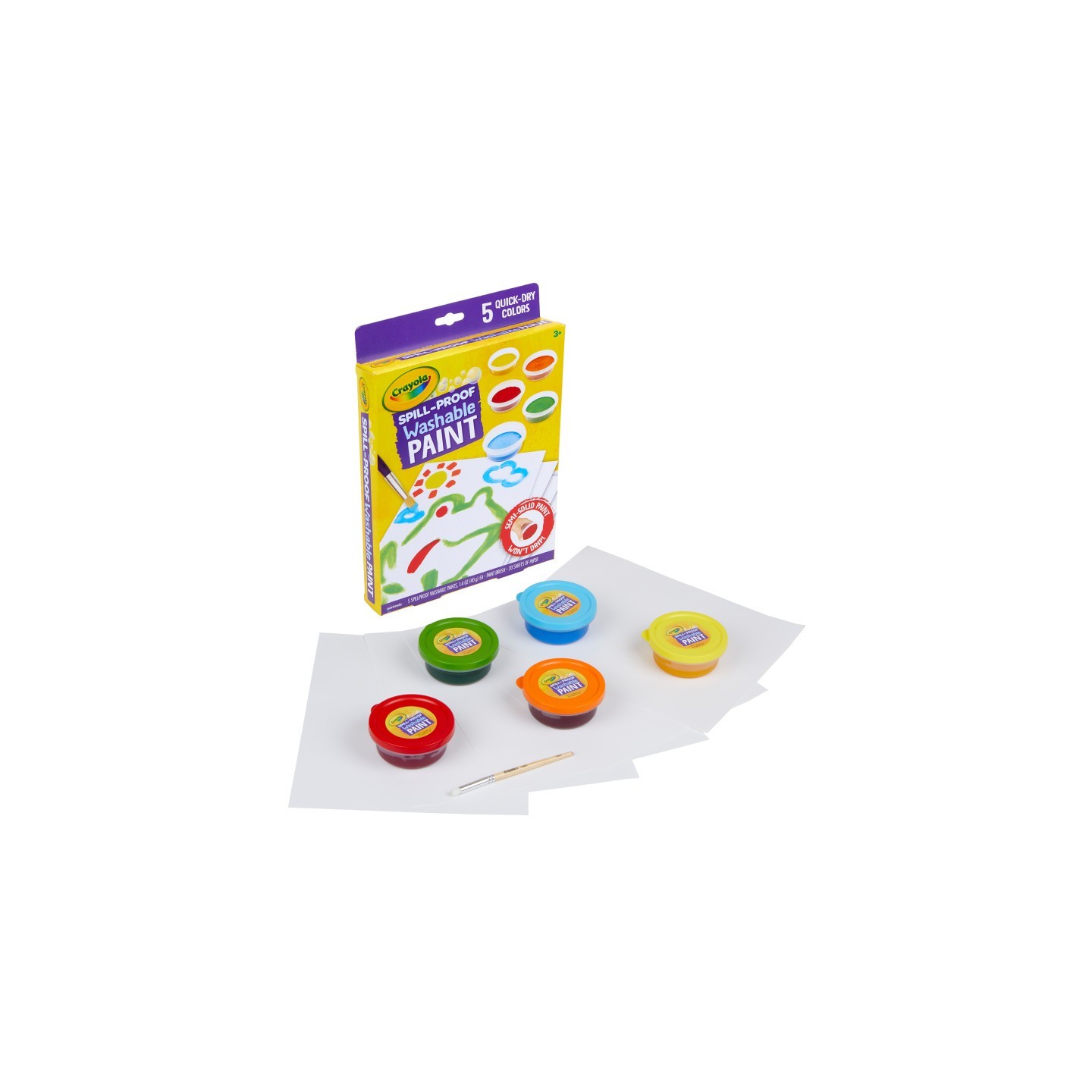 Crayola® Spill-Proof Washable Paint Kit
