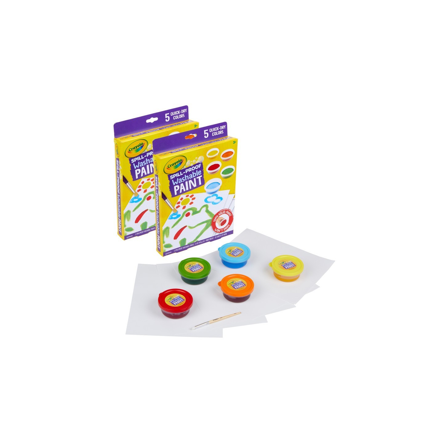Crayola® Spill-Proof Washable Paint Kit, 2 Kits