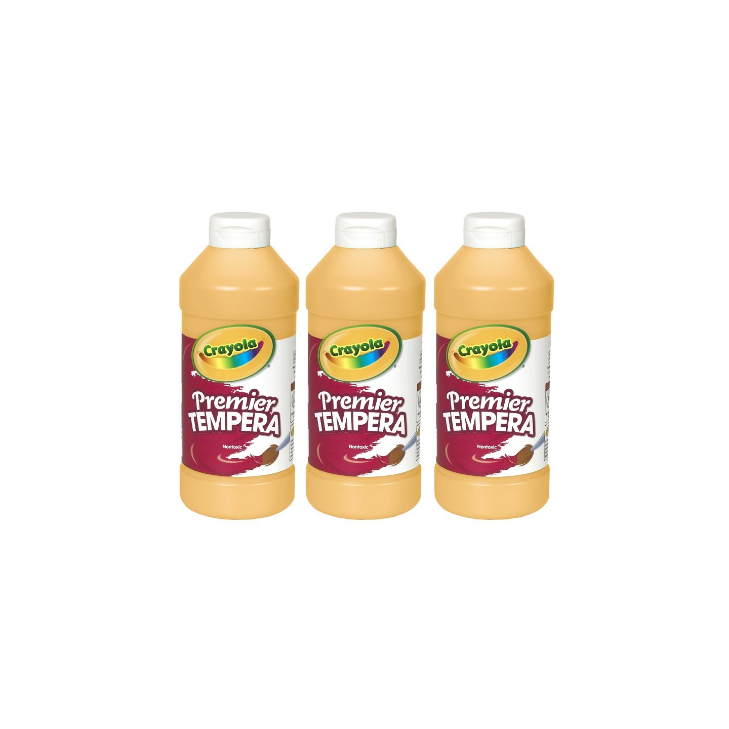 Crayola® Premier Tempera Paint, 16 oz, Peach, Pack of 3